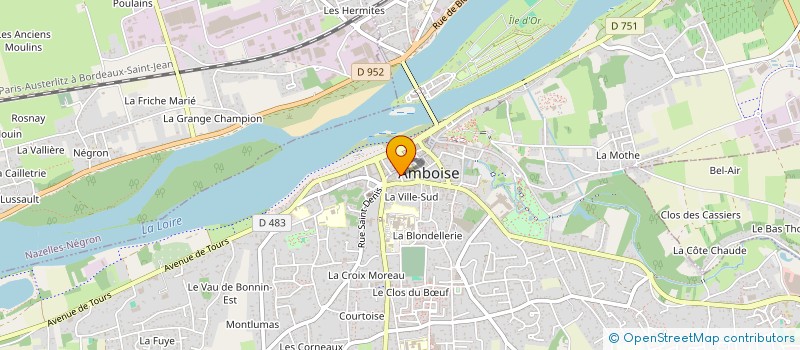 localisation de l'entreprise CABINET DE PROTHESES ET DE PERRUQUES à AMBOISE
