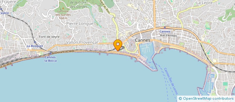 localisation de l'entreprise CABINET DE PROVENCE TOUTES ASSURANCES à CANNES
