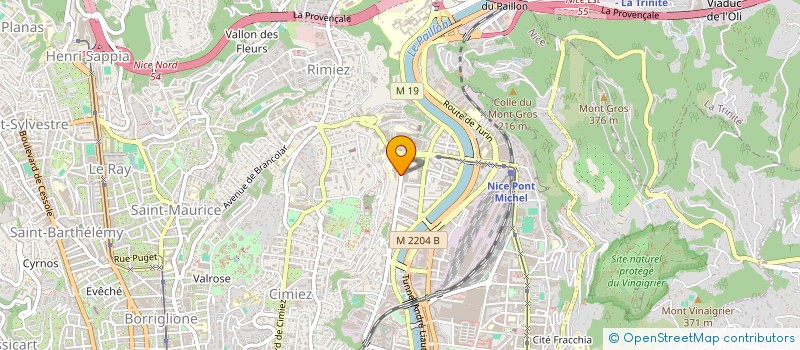localisation de l'entreprise CABINET DE PSYCHIATRIE MANSENCAL à NICE