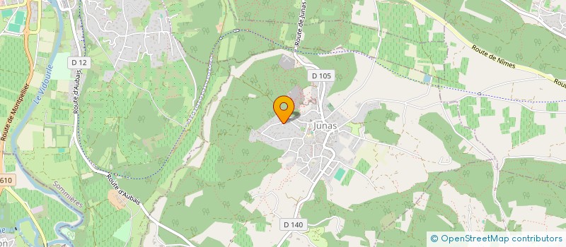 localisation de l'entreprise CABINET DE PSYCHOLOGIE DE FLORENCE MATELAK à JUNAS