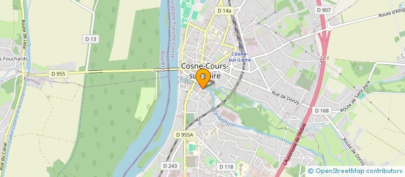 localisation de l'entreprise CABINET DE PSYCHOLOGIE ET ORTHOPHONIE à COSNE-COURS-SUR-LOIRE