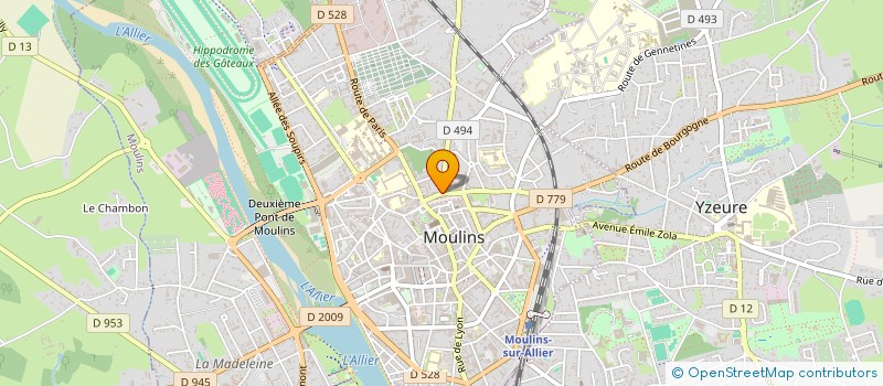 localisation de l'entreprise CABINET DE PSYCHOLOGUES CHAFFOIS - BOURGNE à MOULINS