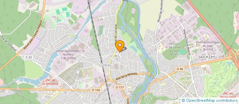 localisation de l'entreprise CABINET DE PSYCOLOGIE BOBIN LUCIE  GOLBEY