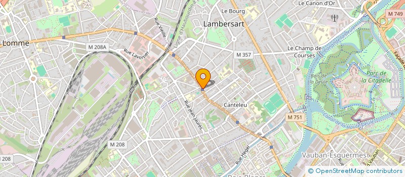 localisation de l'entreprise CABINET DE RADIOLOGIE ET D'IMAGERIE MEDICALE à LAMBERSART
