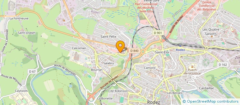 localisation de l'entreprise CABINET DE RECOUVREMENT AVEYRONNAIS  RODEZ