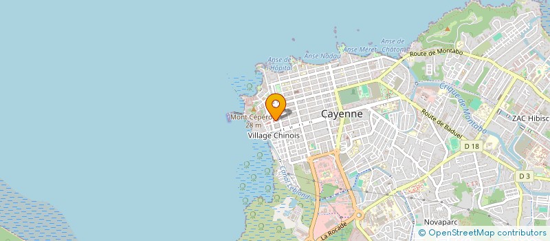 localisation de l'entreprise CABINET DE RECOUVREMENT DE GUYANE à CAYENNE