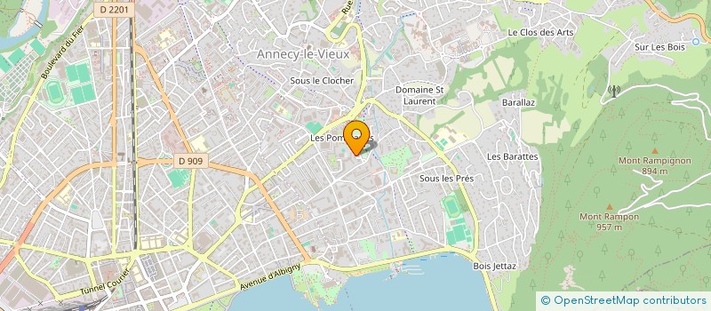 localisation de l'entreprise CABINET DE REFLEXOLOGIE GERALDINE ASSELIN à ANNECY