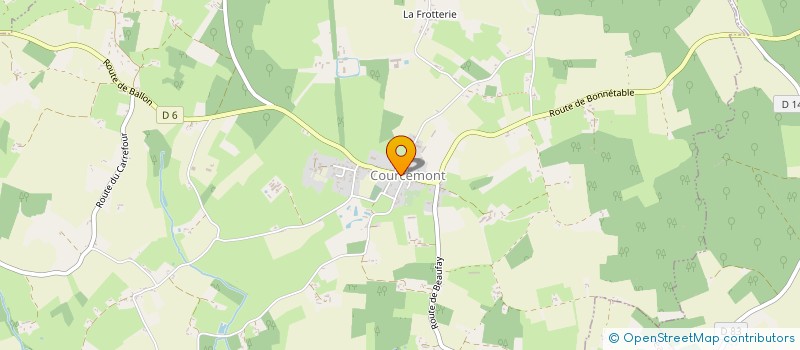 localisation de l'entreprise CABINET DE RENOVATION EXTERIEUR  COURCEMONT