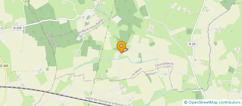 localisation de l'entreprise CABINET DE RENOVATION INTERIEURE  COURCEBOEUFS