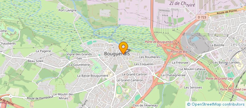 localisation de l'entreprise CABINET DE SAGES FEMMES  BOUGUENAIS