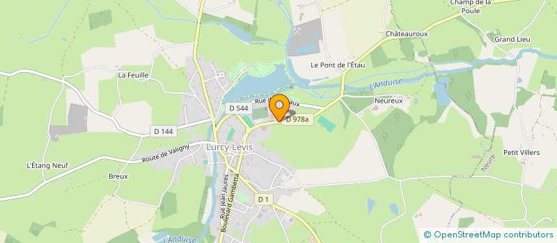 localisation de l'entreprise CABINET DE SAGES-FEMMES DURANTHON-ARENAS  LURCY-LEVIS