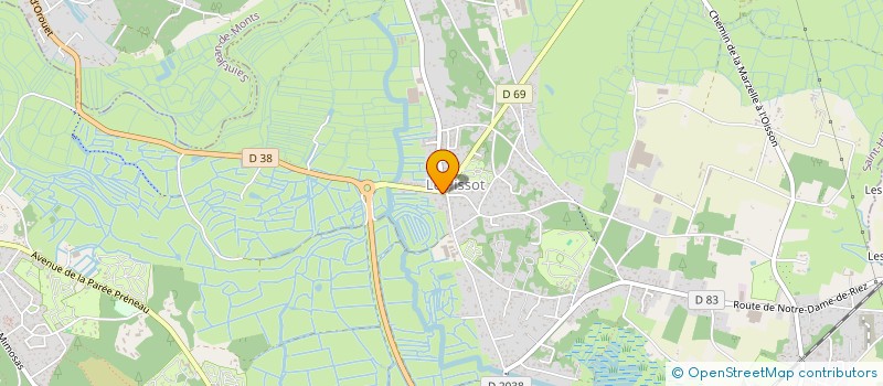 localisation de l'entreprise CABINET DE SANTE ASDPC à SAINT-HILAIRE-DE-RIEZ