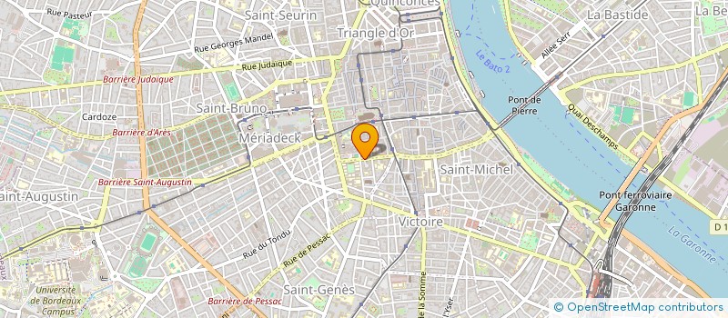 localisation de l'entreprise CABINET DE SANTE CURSOL  BORDEAUX