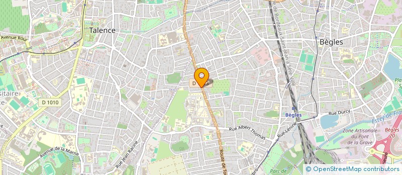 localisation de l'entreprise CABINET DE SOINS  VILLENAVE-D'ORNON