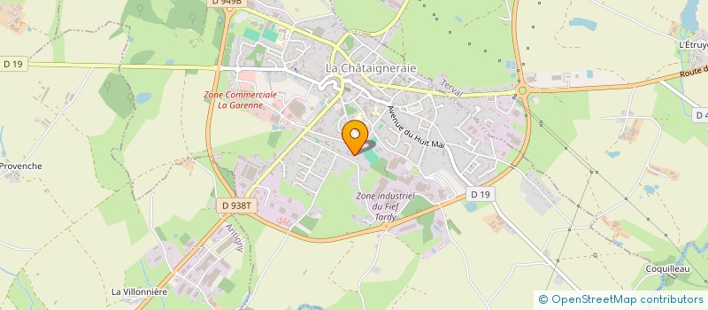 localisation de l'entreprise CABINET DE SOINS INFIRMIERS à LA CHATAIGNERAIE
