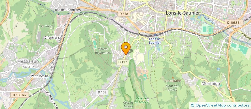 localisation de l'entreprise CABINET DE SOINS INFIRMIERS à LONS-LE-SAUNIER