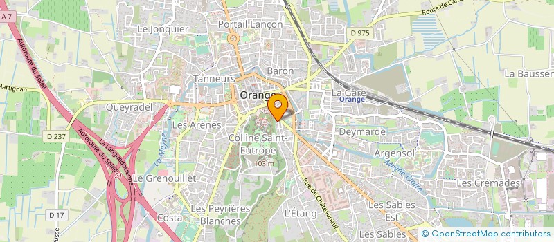 localisation de l'entreprise CABINET DE SOINS INFIRMIERS DU STEP à ORANGE