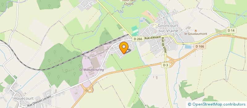 localisation de l'entreprise CABINET DE SOINS INFIRMIERS GAUDEL à GIRONCOURT-SUR-VRAINE