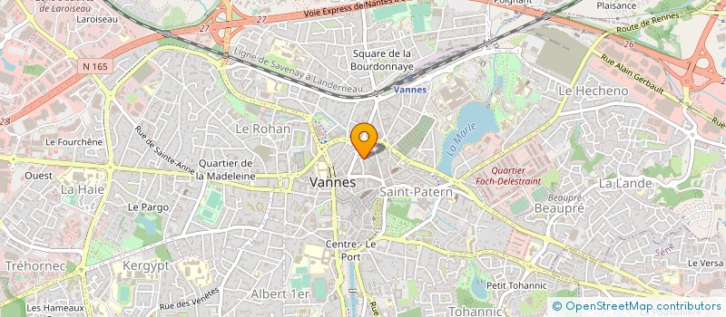 localisation de l'entreprise CABINET DE SOINS INFIRMIERS KERRIEN - BRILLEAUD - MARECHAL - LABEYRIE à VANNES