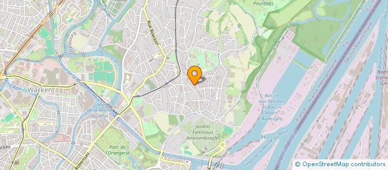 localisation de l'entreprise CABINET DE SOINS INFIRMIERS ROBERTSAU à STRASBOURG
