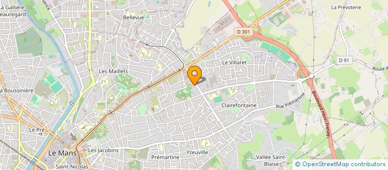 localisation de l'entreprise CABINET DE SOINS INFIRMIERS VERDIGNE à LE MANS