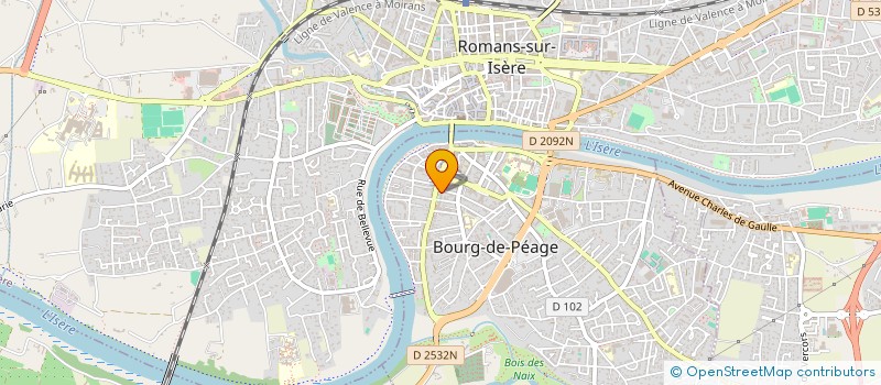 localisation de l'entreprise CABINET DE SOINS INFIRMIERS VOSSIER - FRANDON - BOUCHET  BOURG-DE-PEAGE