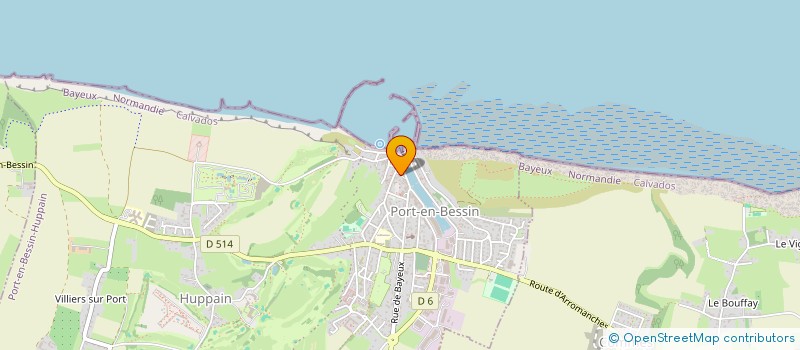 localisation de l'entreprise CABINET DE SOINS PARA MEDICAL  PORT-EN-BESSIN-HUPPAIN