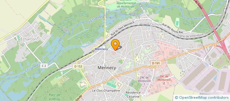 localisation de l'entreprise CABINET DE SOINS SUD FRANCILIEN à MENNECY
