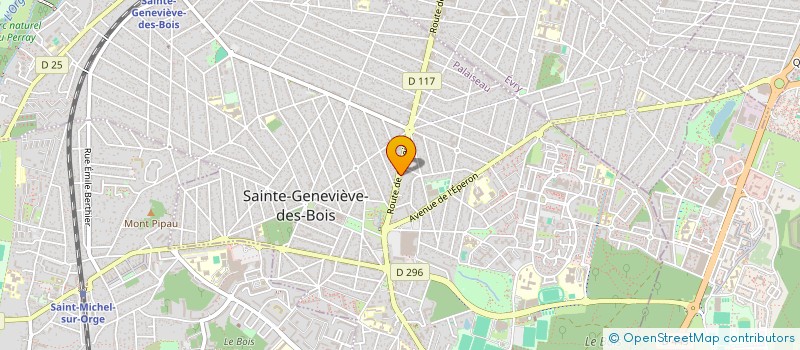 localisation de l'entreprise CABINET DEBAYLE SGDB à SAINTE-GENEVIEVE-DES-BOIS