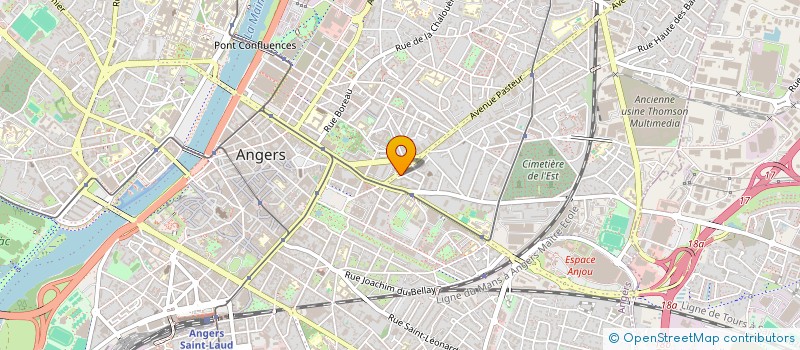 localisation de l'entreprise CABINET DEJOUX ET SAGLINI à ANGERS