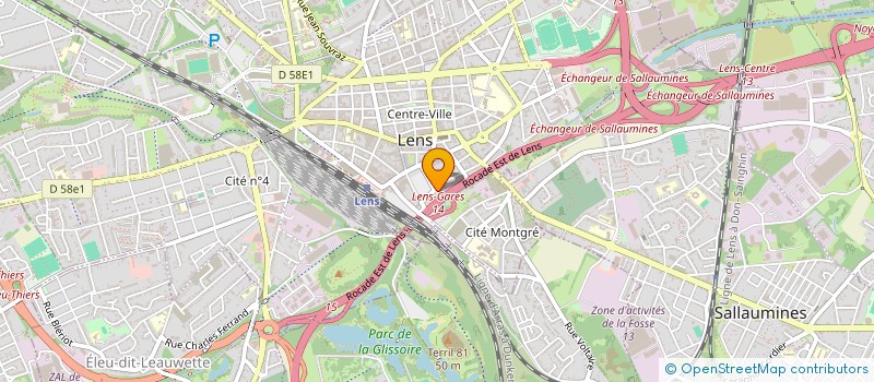 localisation de l'entreprise CABINET DELATTRE à LENS
