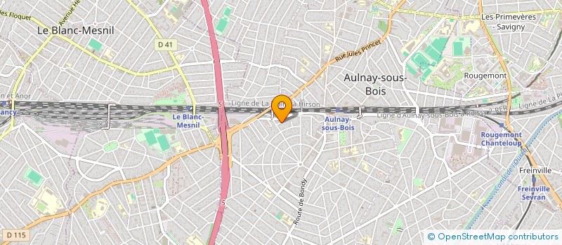 localisation de l'entreprise CABINET DELHAYE THEPAUT  AULNAY-SOUS-BOIS