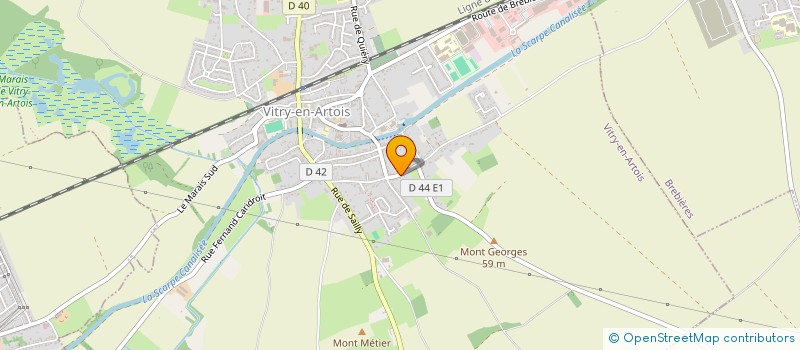 localisation de l'entreprise CABINET DELIEGE  VITRY-EN-ARTOIS