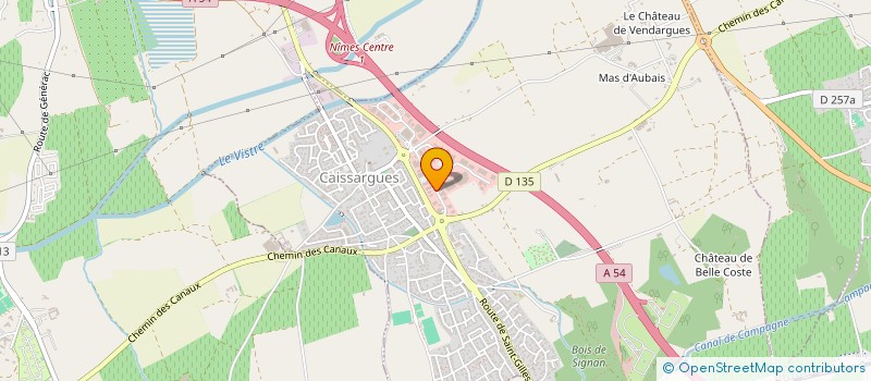 localisation de l'entreprise CABINET DELTA REVISION  CAISSARGUES