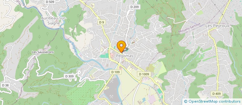 localisation de l'entreprise CABINET DELVAL  PEGOMAS