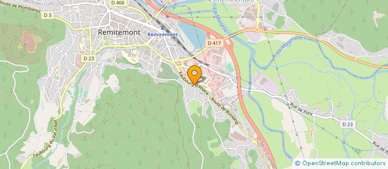 localisation de l'entreprise CABINET DEMANGE ASSOCIES GEOMETRE EXPERT à REMIREMONT