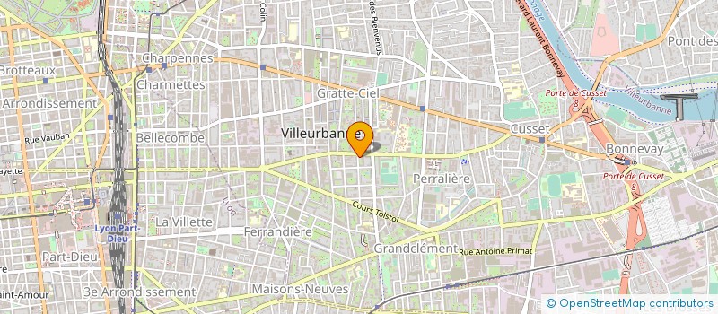 localisation de l'entreprise CABINET DENIZOU à VILLEURBANNE