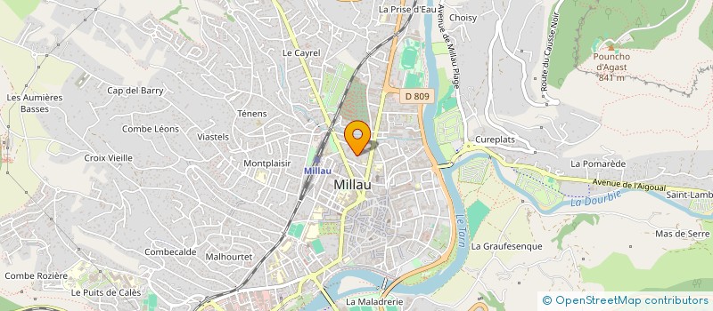 localisation de l'entreprise CABINET DENTAIRE 3 D à MILLAU