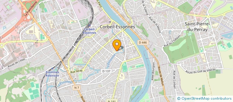 localisation de l'entreprise CABINET DENTAIRE A.D.C. à CORBEIL-ESSONNES
