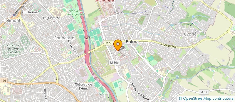 localisation de l'entreprise CABINET DENTAIRE ALOS-SURLES  BALMA