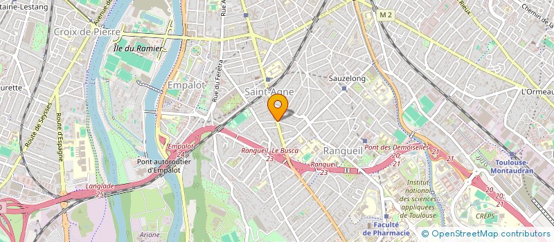 localisation de l'entreprise CABINET DENTAIRE ALVAREZ-ROUZET ET ELBAZ  TOULOUSE