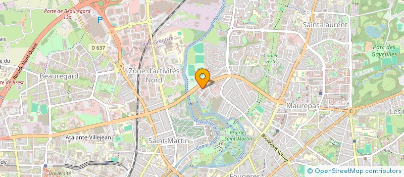 localisation de l'entreprise CABINET DENTAIRE ARMORIQUE  RENNES