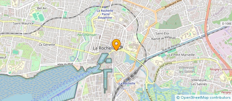 localisation de l'entreprise CABINET DENTAIRE ATLANTIQUE à LA ROCHELLE