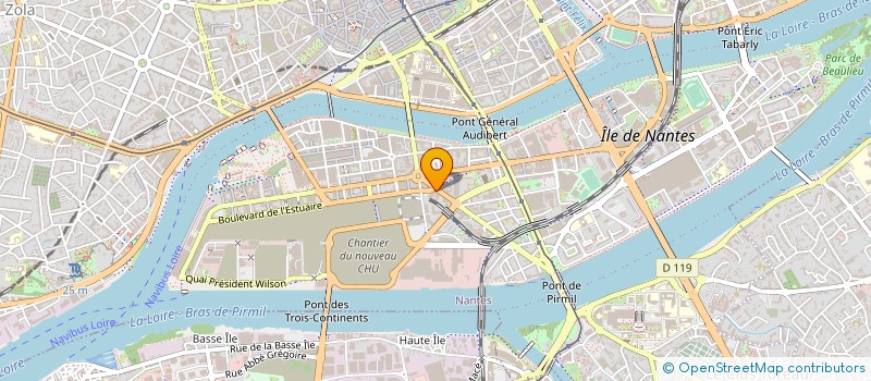 localisation de l'entreprise CABINET DENTAIRE AUTECHAUD ET BAUDRION à NANTES