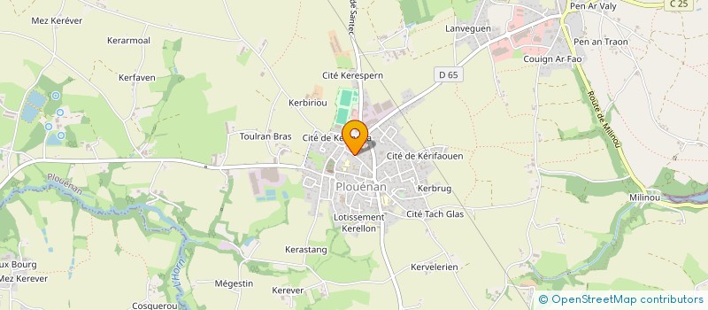 localisation de l'entreprise CABINET DENTAIRE BALYSAN  PLOUENAN