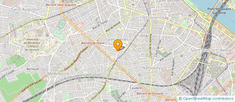 localisation de l'entreprise CABINET DENTAIRE BANCAUD BARRAUD DUTIN à BORDEAUX