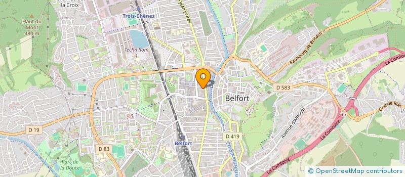 localisation de l'entreprise CABINET DENTAIRE BOLTZ à BELFORT