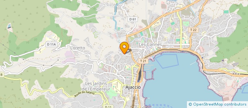 localisation de l'entreprise CABINET DENTAIRE CASTELLANI-CERVETTI  AJACCIO