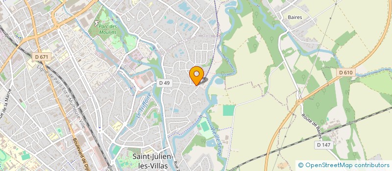 localisation de l'entreprise CABINET DENTAIRE CLAIRE CHENONIER  SAINT-JULIEN-LES-VILLAS