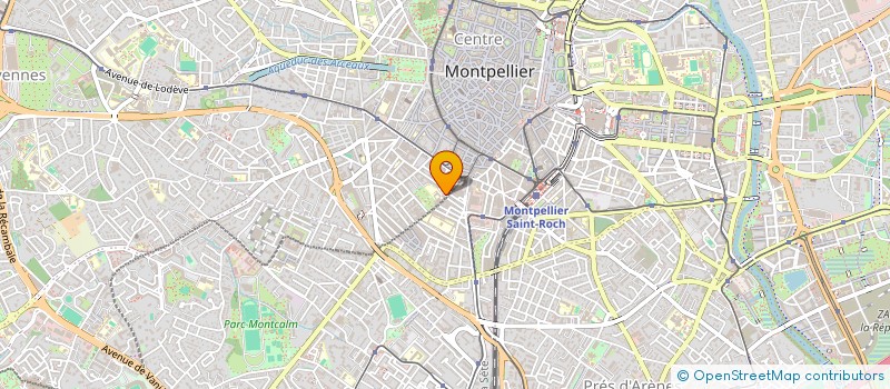 localisation de l'entreprise CABINET DENTAIRE CLEMENCEAU à MONTPELLIER